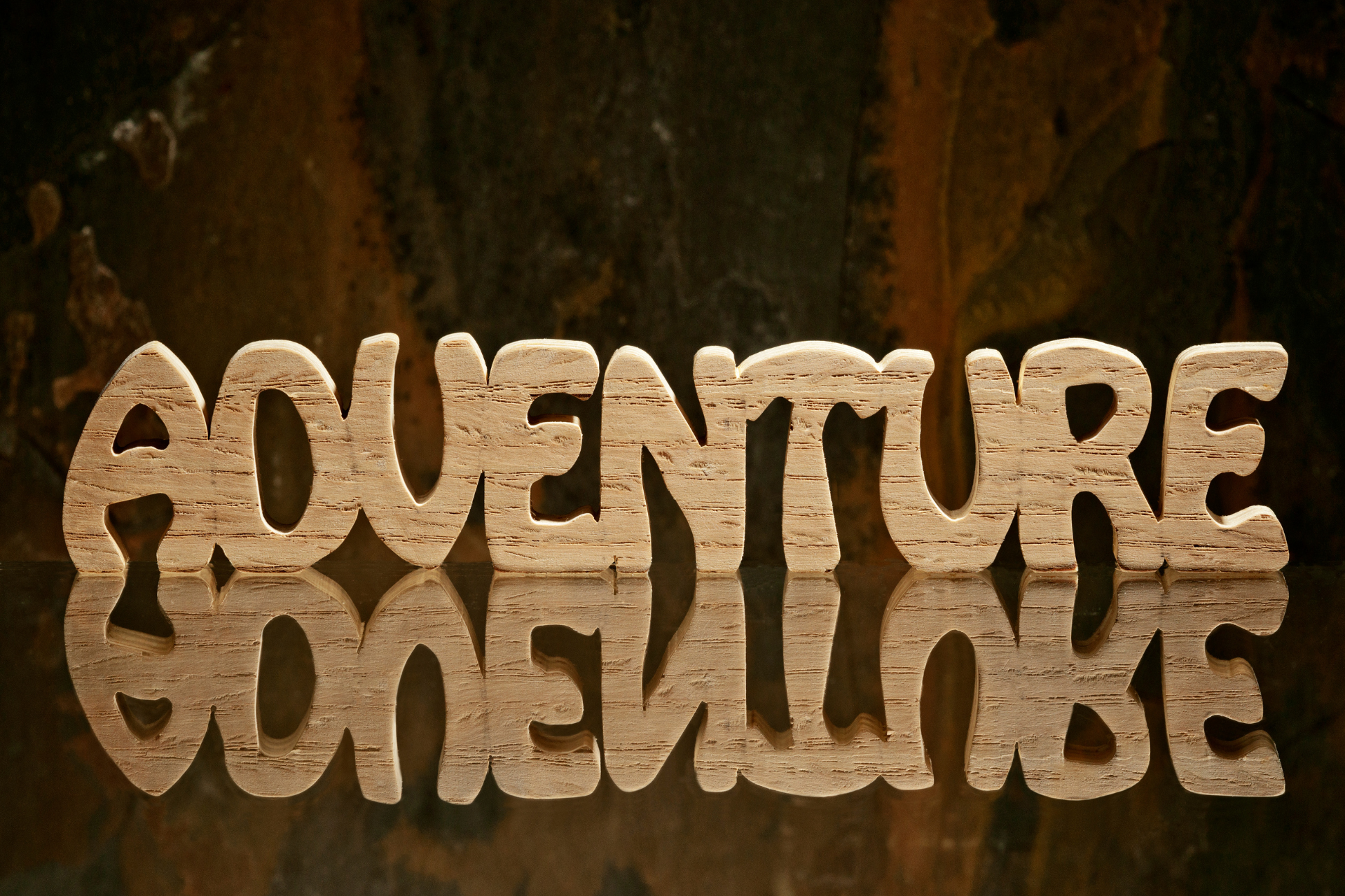 letter sign that says 'adventure'
